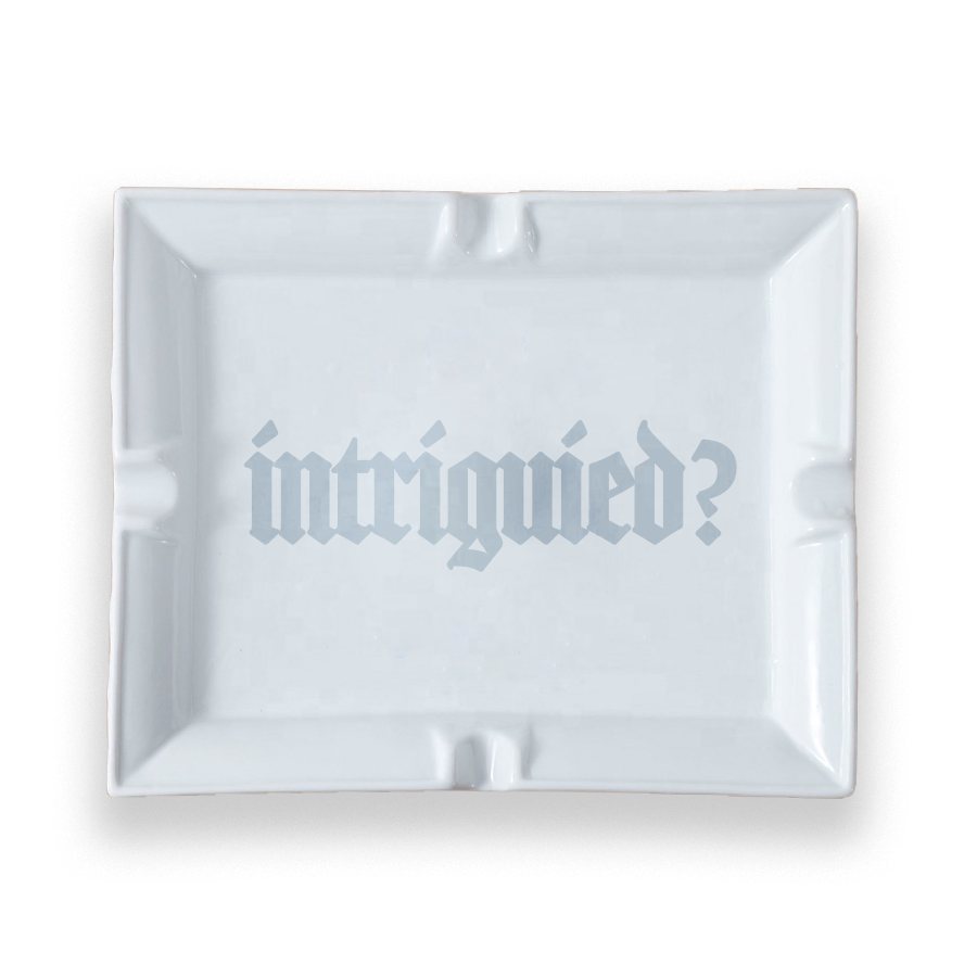 INTRIGUED TRGN All WHiTE "Cherry pickHer" Ashtray